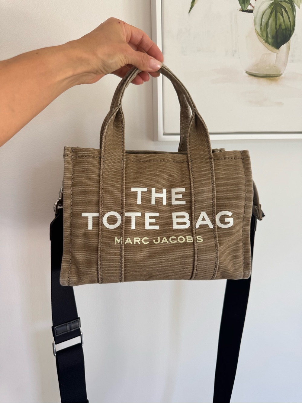 Marc Jacobs Tan Canvas 'The Tote Bag' Handheld & Crossbody